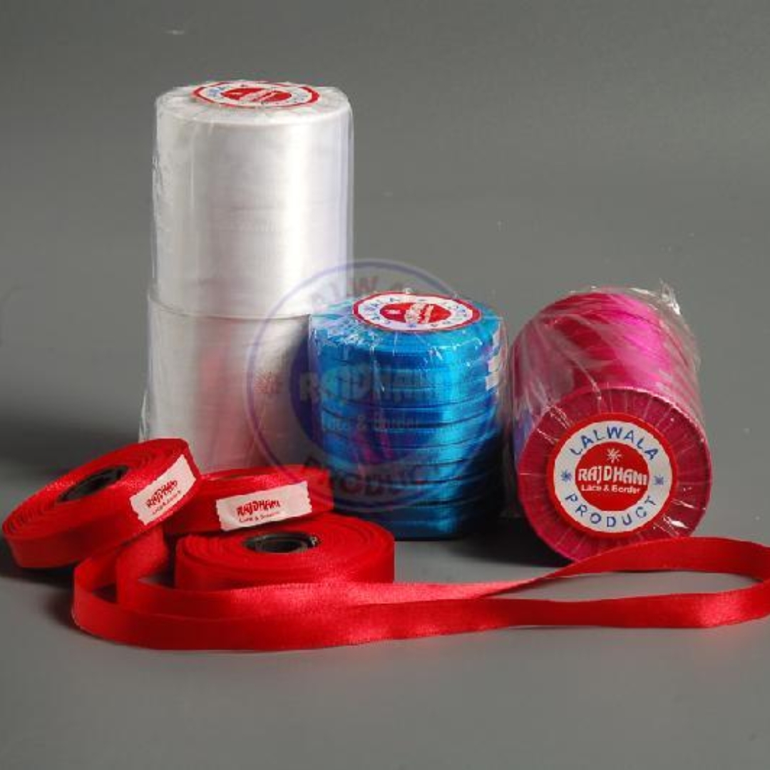 Satin Ribbon Manufacturers in Gujarat | Lalwala's Rajdhani Lace